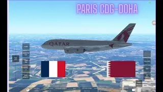 Paris to Doha on infinite flight