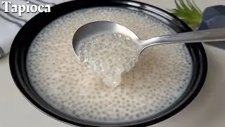 ESSAYEZ DE M&Eacute;LANGER LES PERLES DE TAPIOCA AVEC LE LAIT D&rsquo;AMANDE ROTI