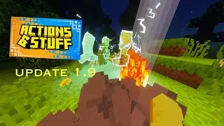Actions & Stuff update gameplay and test MCPE #minecraft #video #viral 