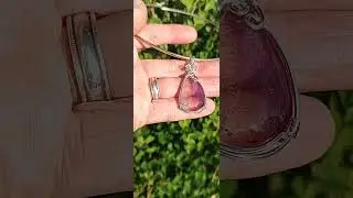 SOLD: Natural Ametrine Sterling Silver Wire Wrap Handmade Chakra Reiki Pendant Jewelry