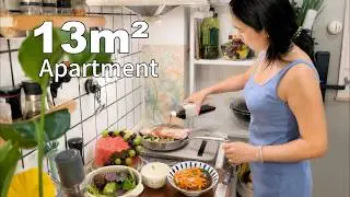 A Little Day That Meant a Lot in China 13㎡ Apartment 🇨🇳 | Grocery Shopping & DIY Watermelon Cake