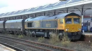 66713 works a rare move from Doncaster down decoy to Killoch - 12-11-19