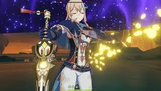 genshin impact jean vs childe solo boss fight