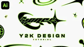 Y2K Logo Design in Illustrator | Step-by-Step Tutorial (2025) | THE DOPE LAB