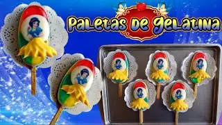 Paletas de gelatina de Blancanieves / Gelapaletas