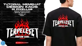Tutorial cara buat design kaos distro streetwear / bikin design kaos di hp / pixellab tutorial 2023