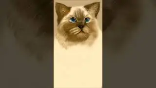 A Cat Is Hiding Here&hellip; Watch It Reveal Itself 🎨 #catart #DigitalTimelapse #artshorts