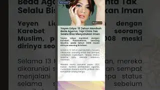 Yeyen Lidya 13 Tahun Menikah Beda Agama, Tapi Cinta Tak Selalu Bisa Menyatukan Iman #yeyenlidya