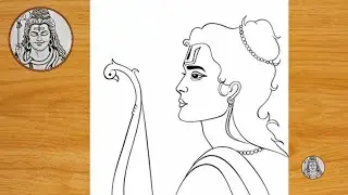 Lord Ram Drawing for Beginners Easy | Step by Step Lord Ram Drawing