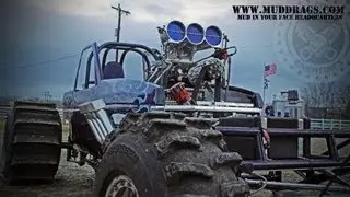 AGGRAVATED: A BLOWN CHEVY POWERED MUD DRAGSTER @San Antonio Mud Drags