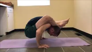 sleeping turtle pushups Supta Kurmasana