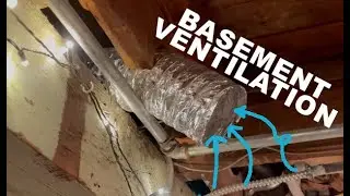 Ventilation system for a basement workshop