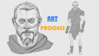 Cozy Drawing Session: Warrior Art Timelapse
