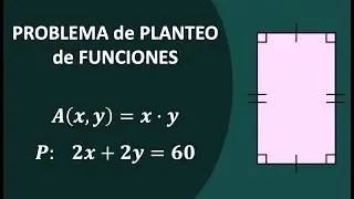 Problema de PLANTEO de una FUNCIÓN de ÁREA