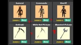 STRUCID ITEM SHOP UPDATE! NEW SHERIF SKIN + BACKFLIP EMOTE FOR COINS! WHITE RED PICKAXE SHOWCASE!
