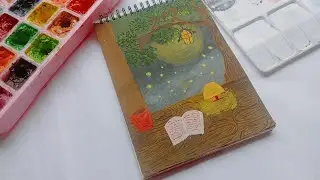 Gouache painting tutorial || easy gouache painting || #art #painting #tutorial  @Almiartchannel 