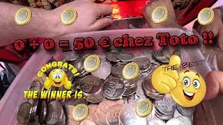 0 + 0 = mise 50€ chez Toto pousse pièces à Tours 2024 1/2