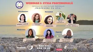 WEBINAR 5. ETICA PROFESIONALĂ
