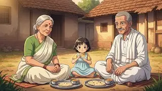 One Day With My Grandparents | Peaceful Village Life #ghibliinspired #villagelife #shorts 