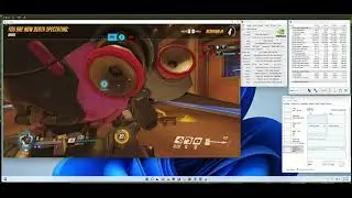 Overwatch Gameplay VMware vSphere 7 U3  Max settings 60FPS 2872x1328