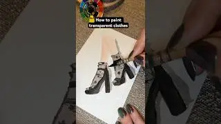 Как нарисовать прозрачную одежду акварелью 🖼️ #советыдляначинающих #теорияцвета #акварельнаяживопись