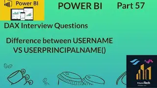 Power bi  (57/100)Interview Question/ What is Difference between Username VS Userprincipalname