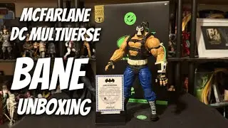 Bane UNBOXING McFarlane DC Multiverse Gold Label Glow in the Dark Edition Batman Action Figures 