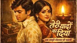 Teri Yaadon Ka Diya | 70s Romantic Hindi Duet Song | Old Bollywood Emotional Melody #aisong #ai