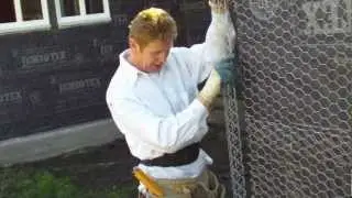 Lath your addition to waterproof before stucco