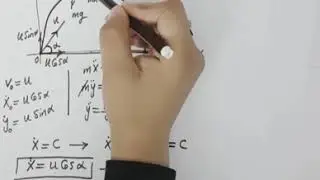 الباب الثالث جزء الكيناتيكا حركة المقذوفات علي مستوي أفقي اعدادي هندسه