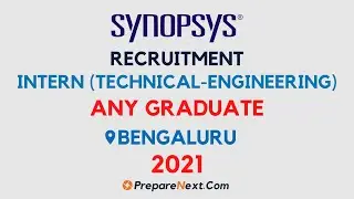 Synopsys Recruitment 2021 | IT Job | Engineering Job
