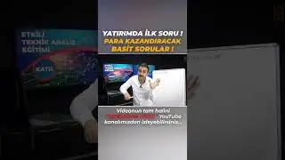YATIRIM YAPARKEN İLK SORU !  #borsa #bist100 #tasarruf #hisse #xu100 #bist #hissesenedi #zenginlik