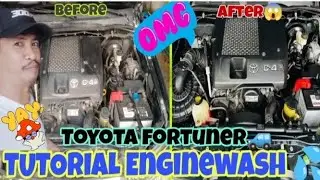 HOW TO SAFELY CLEAN YOUR ENGINE BAY  ( TOYOTA FORTUNER ) #diy #tips #tutorial  #begginers