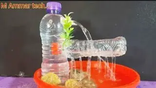 Making Water fountain with mini solar water pump at home with plastic experimentheronsfountain...