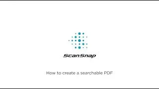 How to create a searchable PDF on ScanSnap Home