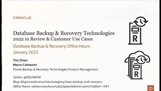Database Backup & Recovery Technologies - 2022 in Review & Customer Use Cases