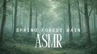 Spring Forest Rain ASMR 🌿 Soft Woodland Sounds for Deep Sleep | No Talking