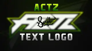Actz Text Logo // Speedart