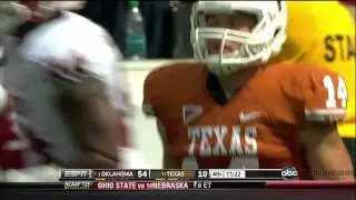 OU Jamell Fleming 56 yd Fumble Return for a Touchdown vs Texas 2011