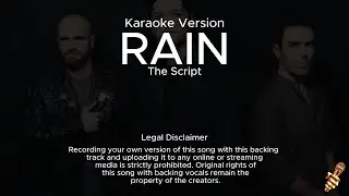 The Script - Rain (Karaoke Version)