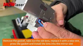 Operation Use Demonstration of Cleaning Head-MCWlaser LX-R Laser Cleaning Machine Rust Paint Removal