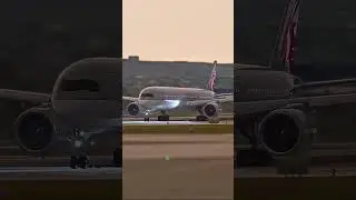 Qatar Airways A350K Epic Takeoff from Zurich! ✈️ #shorts