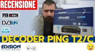 La TV non si vede? Decoder digitale terrestre Edision PING DVB T2 Funziona Anche senza antenna 2022