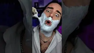ASMR Satisfying Shaving Sounds 🎧🔊🪒💆🏻&zwj;♂️ Straight Razor Wade & Butcher - Dr. Harris Soap #shorts