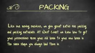 West Coast Moving Company - Moving Services Throughout Marin County, CA