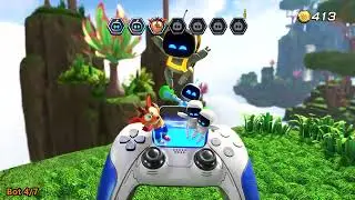 Astro Bot - Az-Tech Trail (All Collectibles - Bots, Puzzles, Portal)