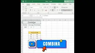 CIOMBINA FUNCTION IN EXCEL 😎🔥