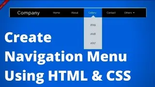 Creating Navigation Bar using HTML and CSS
