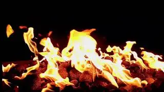 Slow Motion Fire for Relaxation and Warmth