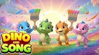 Dino Coloring Forest & Colorful - Nursery Rhymes & Kids Songs - Dino and Song